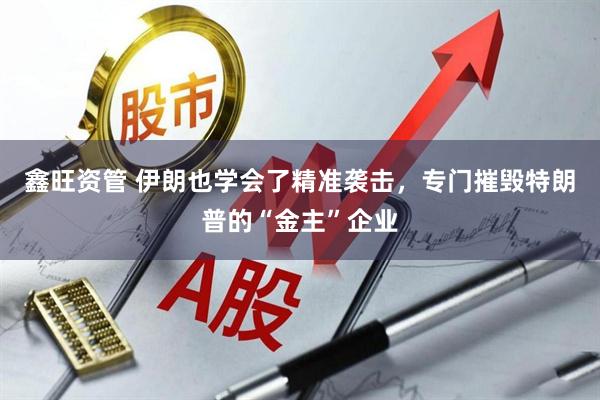 鑫旺资管 伊朗也学会了精准袭击，专门摧毁特朗普的“金主”企业